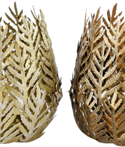 9805 WINDLICHTER LEAVES S/2